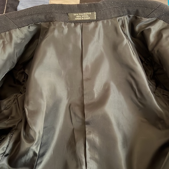 Boys Nordstrom jacket, no size noted, will measure. Prob 12. Missing a button. - Picture 3 of 7